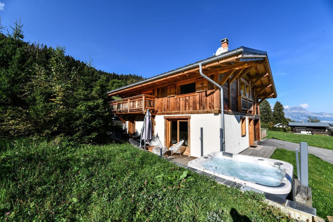 Vielyterra - Chalet Haut De Gamme - Domaine Du Mont Blanc แซ็งต์-แฌร์เวส์-เลส์-แบ็งส์ ภายนอก รูปภาพ